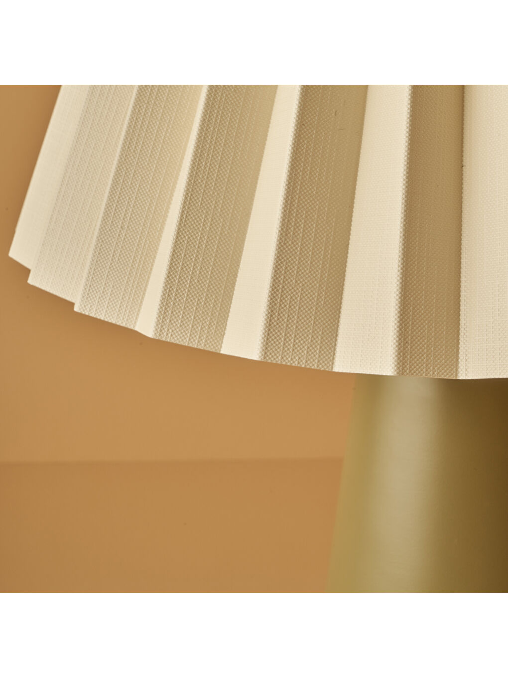 Bella Maison Serrated Abajur Yeşil (32x51 cm) - 1