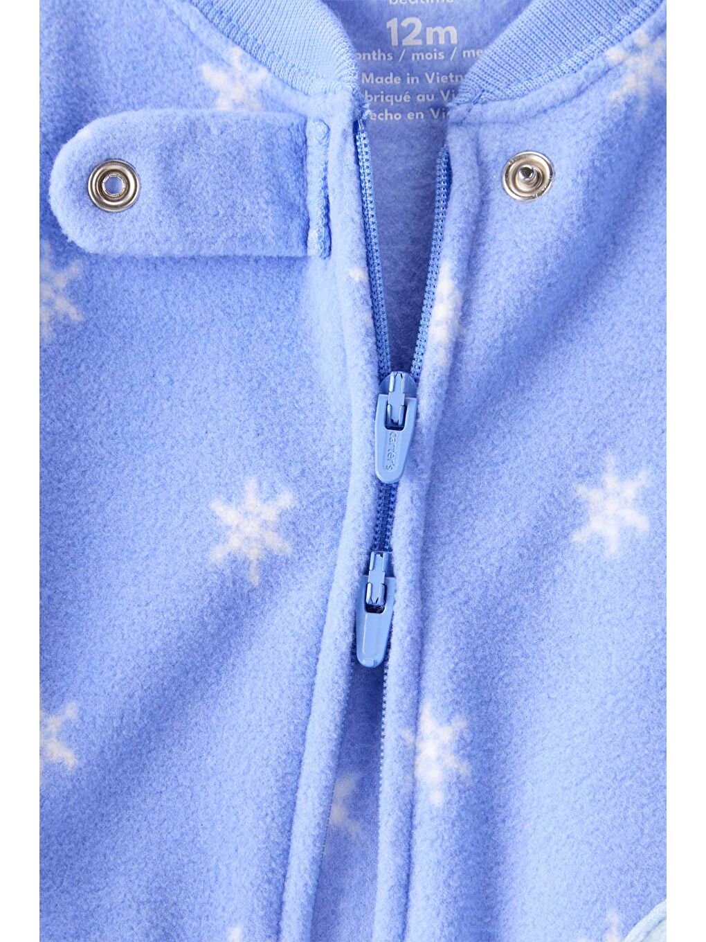 Kız Bebek Mavi Polar Tulum-2