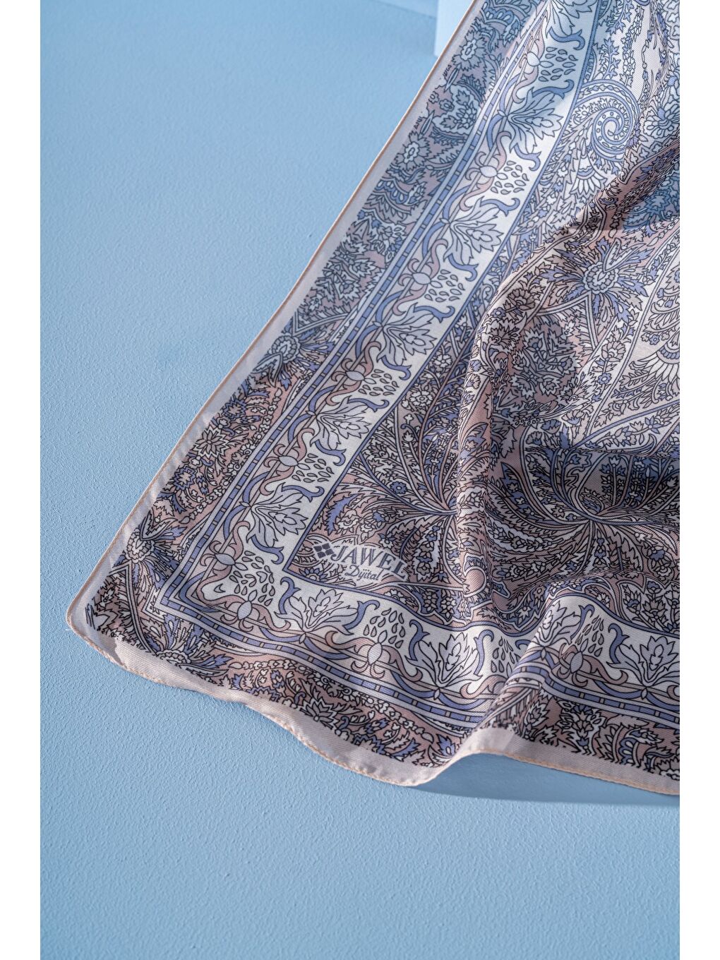 Lila Kadın Etnik Desen Soft Nysa Şal-1