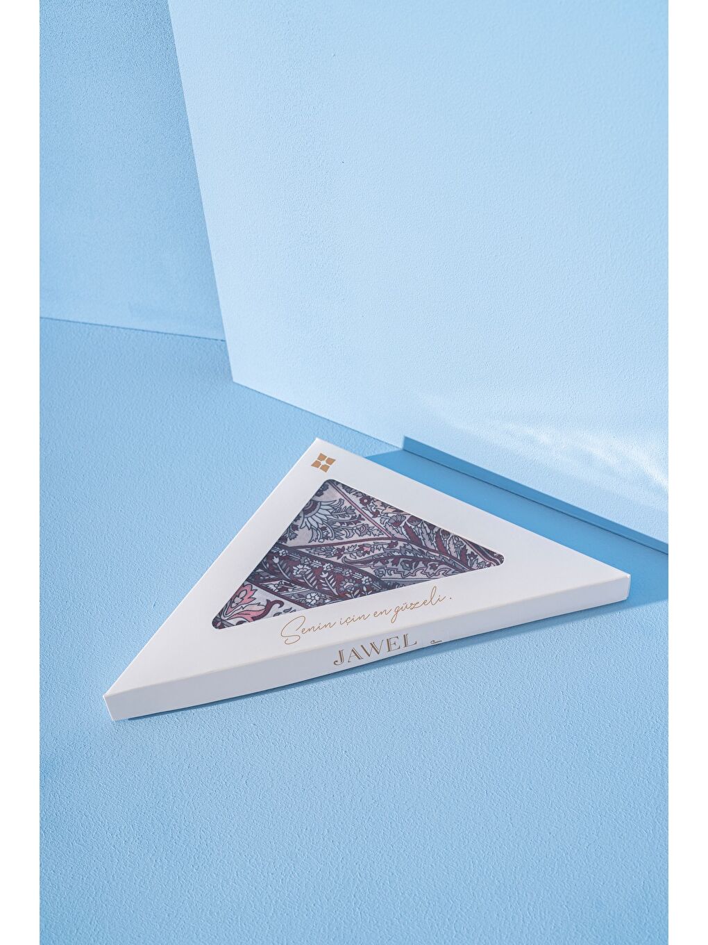 Bordo Kadın Etnik Desen Soft Nysa Şal-2