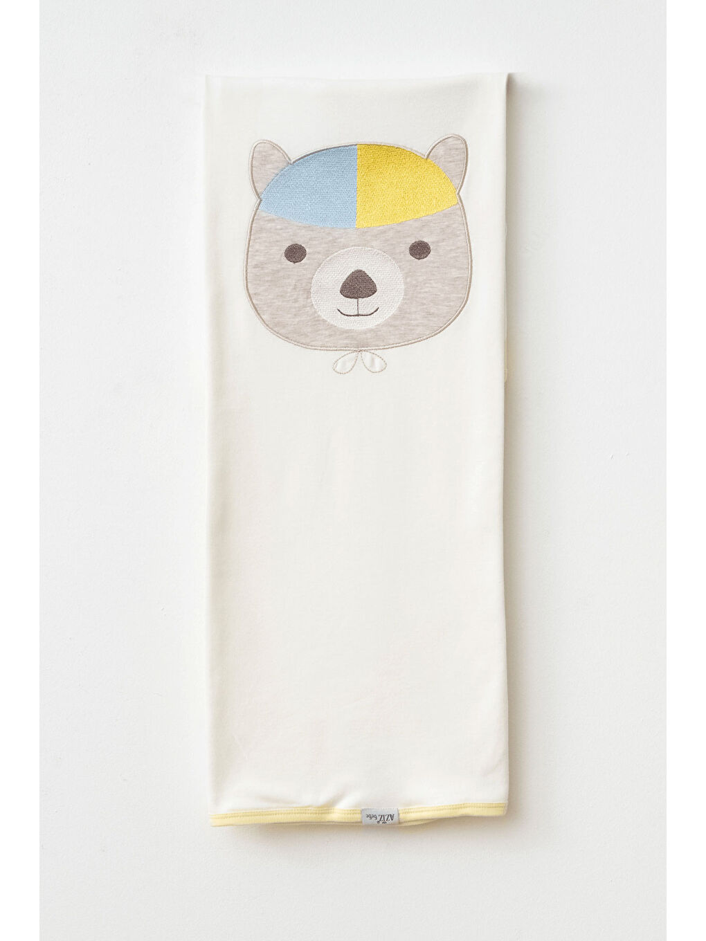 Ekru Erkek Bebek Hayvan Desenli Bebek Battaniyesi 80 Cm * 90 Cm