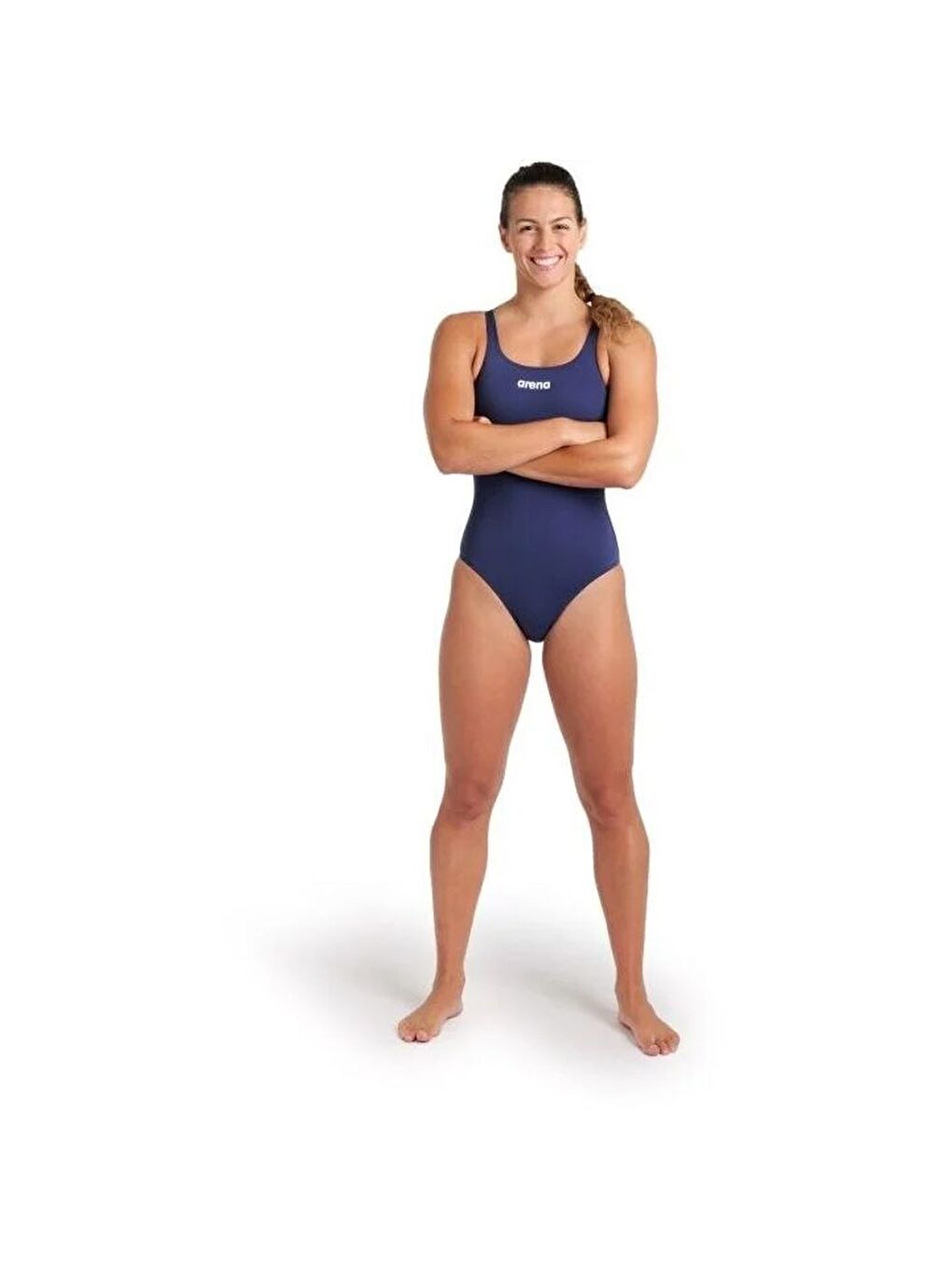 Lacivert Womens Team Swimsuit Swim Pro Solid Kadın Yüzücü Mayosu 005803750-2