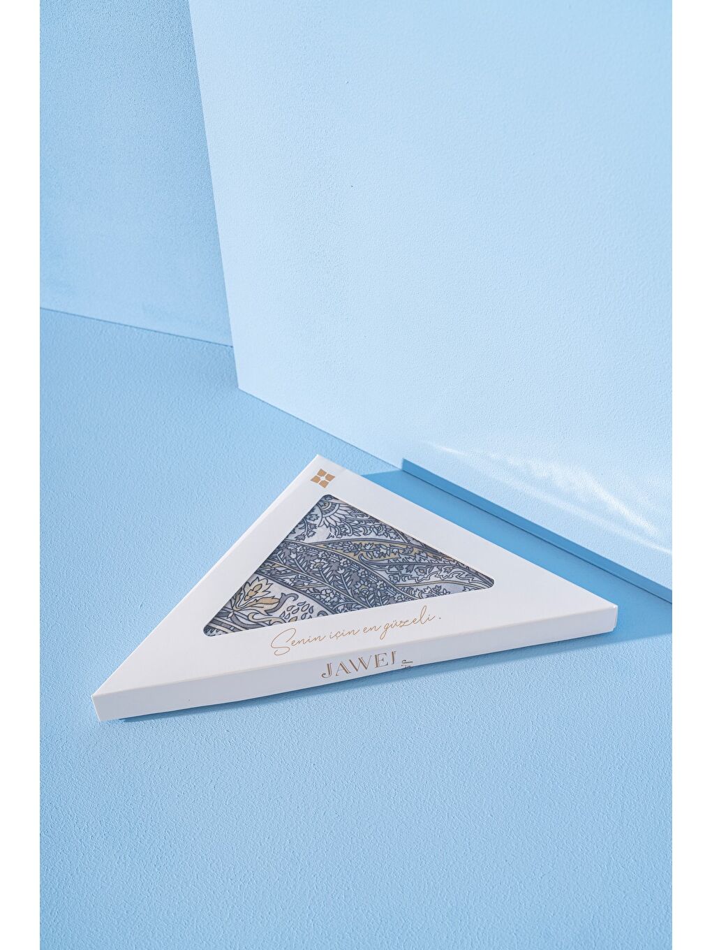 Sarı Kadın Etnik Desen Soft Nysa Şal-2