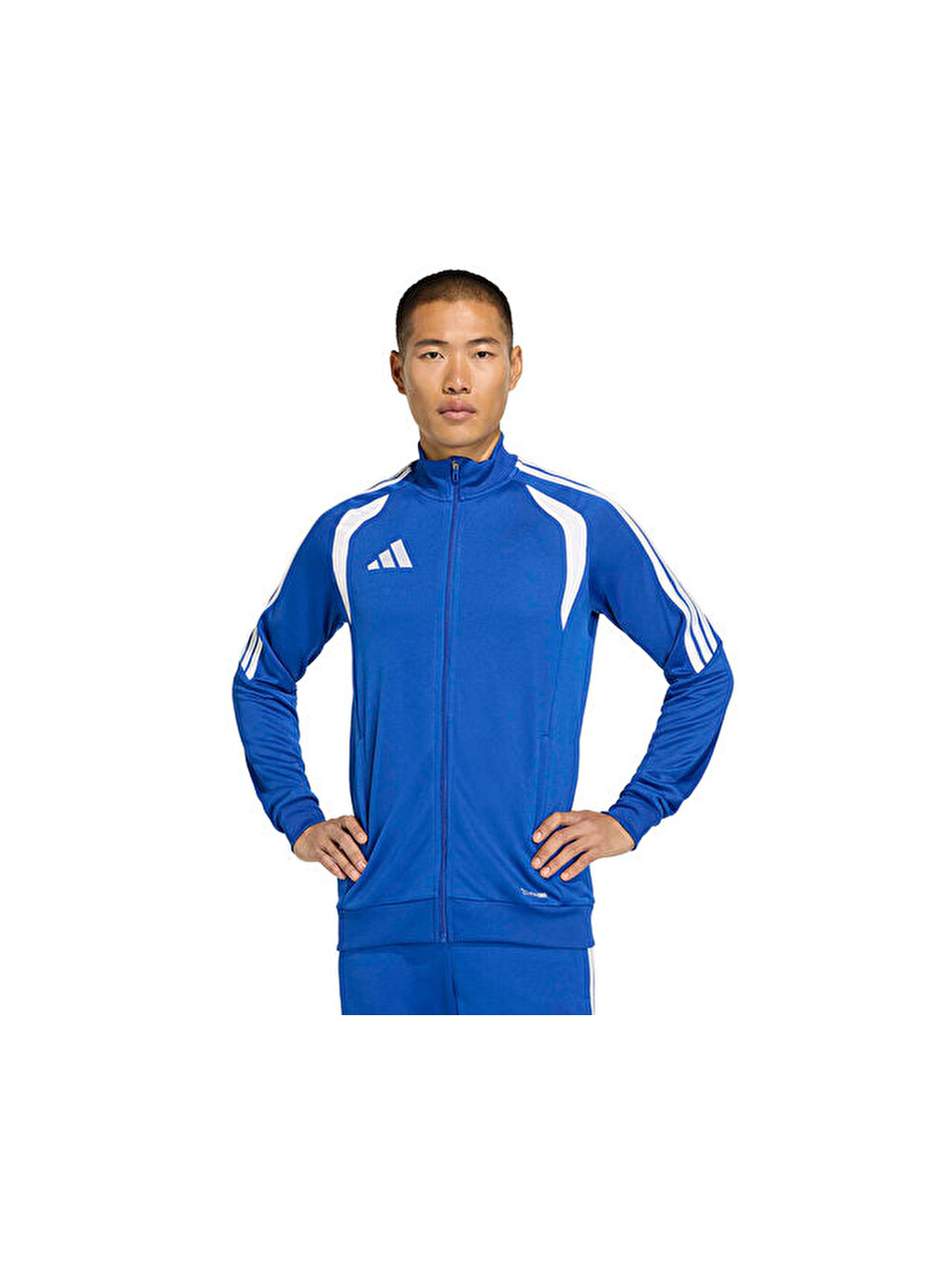 Tiro26l Tr Jkt Erkek Futbol Kamp Fermuarlı Sweatshirt Jy7210 Mavi