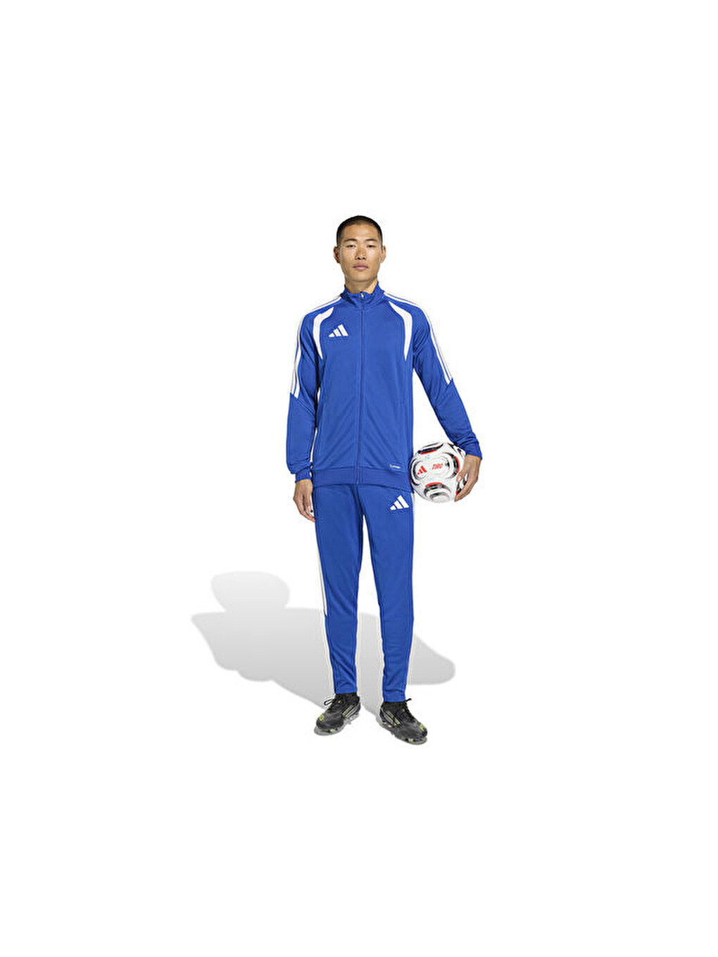Tiro26l Tr Jkt Erkek Futbol Kamp Fermuarlı Sweatshirt Jy7210 Mavi-6