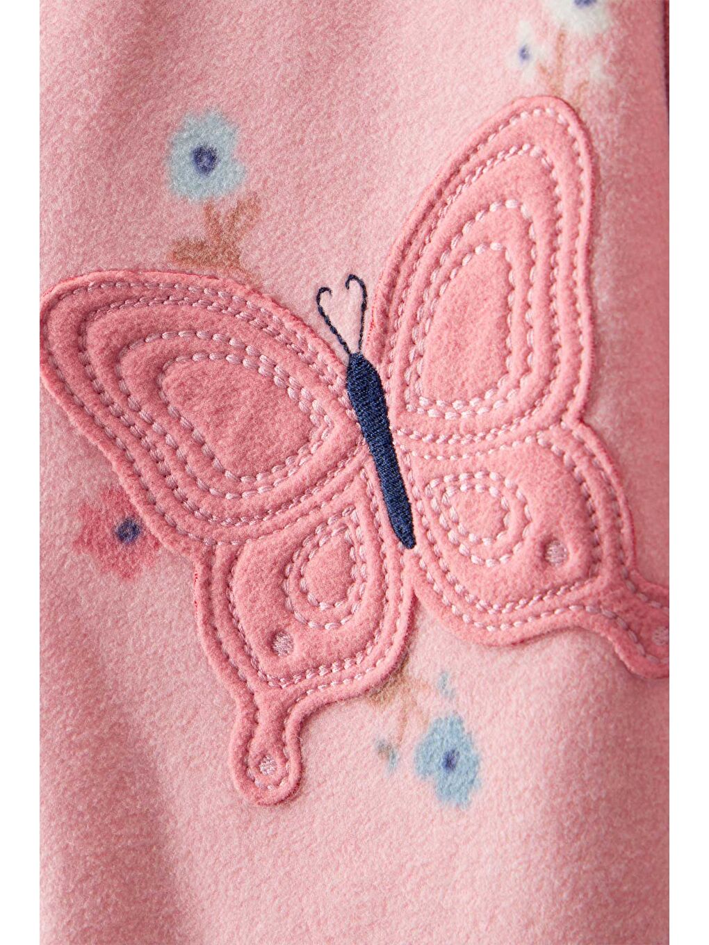 Kız Bebek Pembe Polar Tulum-1