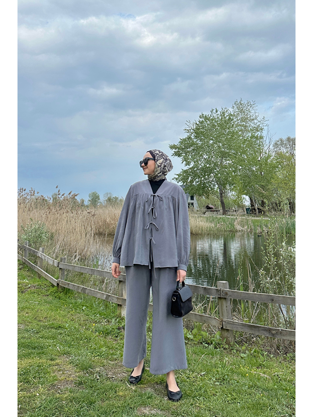 Kadın Önden Bağlamalı Cupra Takım Antrasit-1