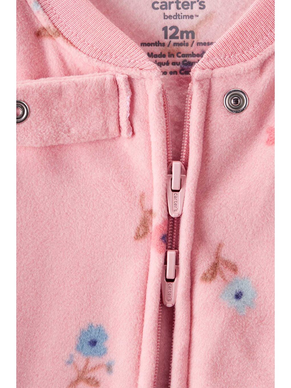 Kız Bebek Pembe Polar Tulum-2