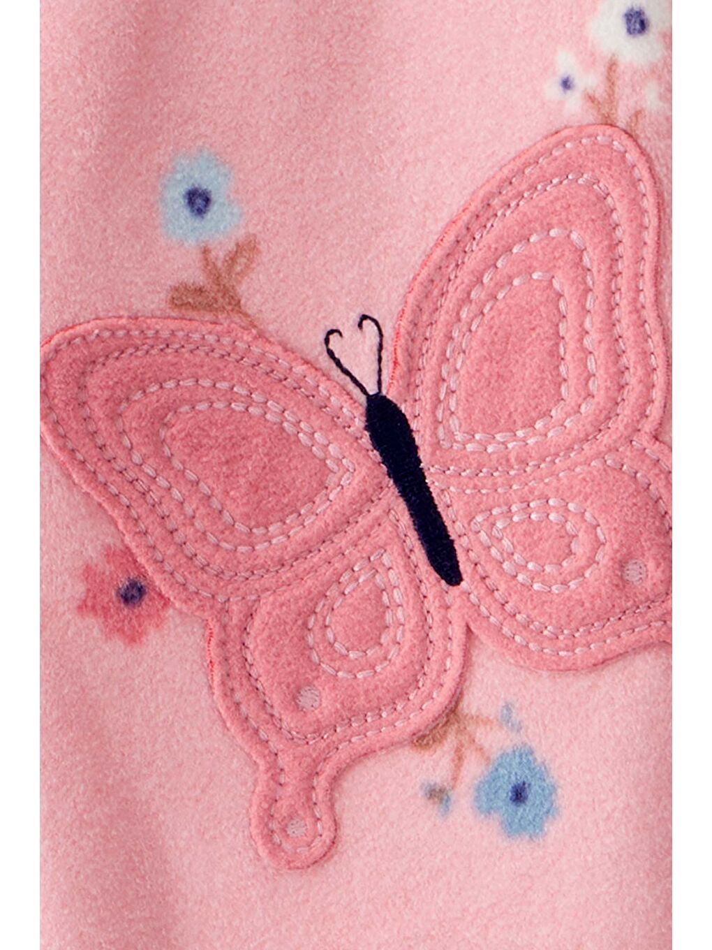 Kız Bebek Pembe Polar Tulum-3