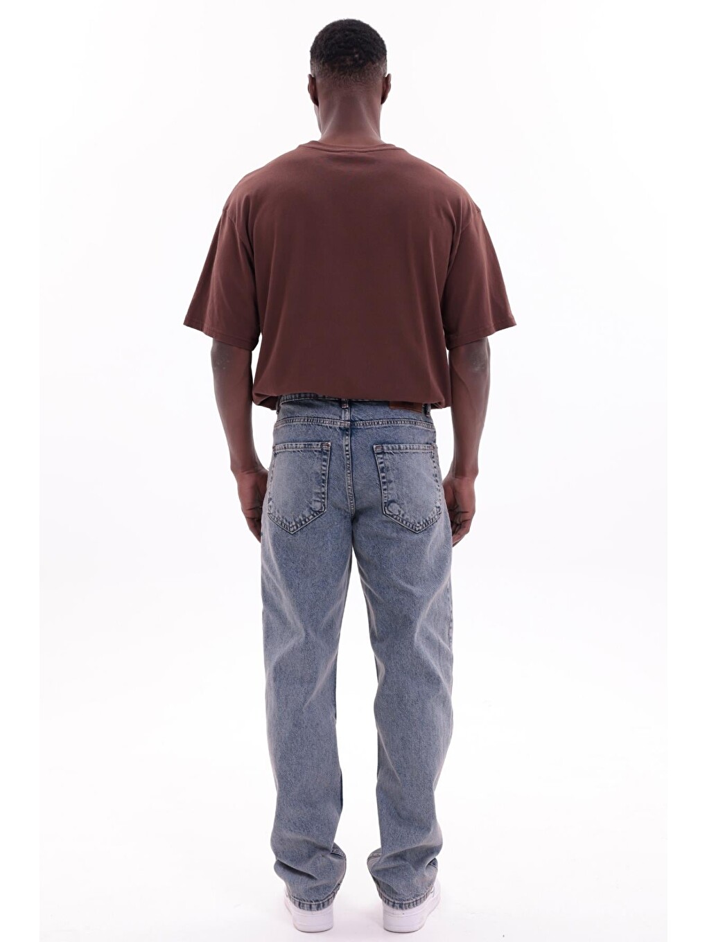 Mavi Erkek Baggy Bol Kesim Jean Pantolon-6