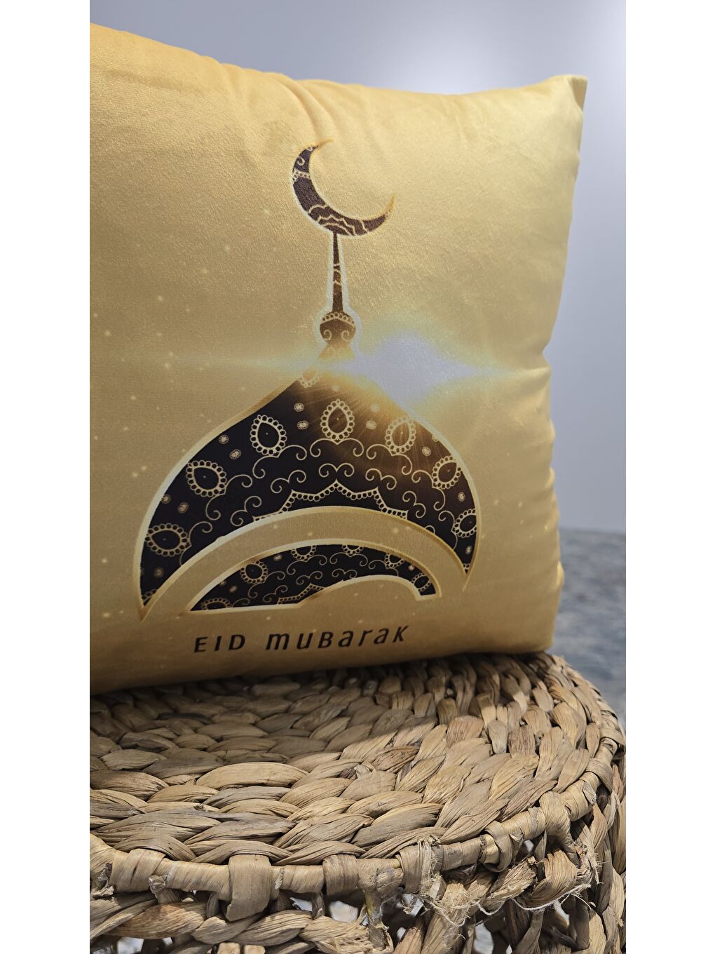 ASDIVA Sari Ramazan Temalı Dekoratif Kırlent Kılıfı 43x43 cm - 2
