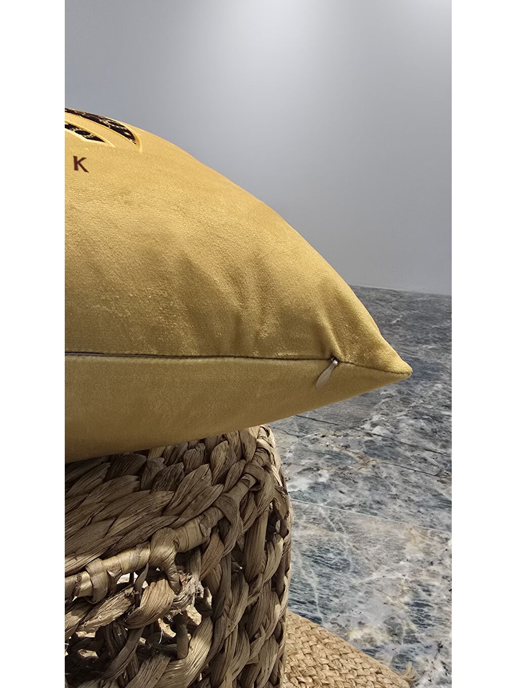 ASDIVA Sari Ramazan Temalı Dekoratif Kırlent Kılıfı 43x43 cm - 3