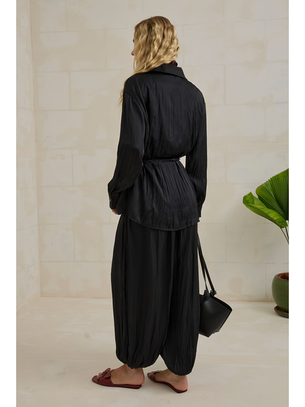 Şalvarlı Takım Siyah-3