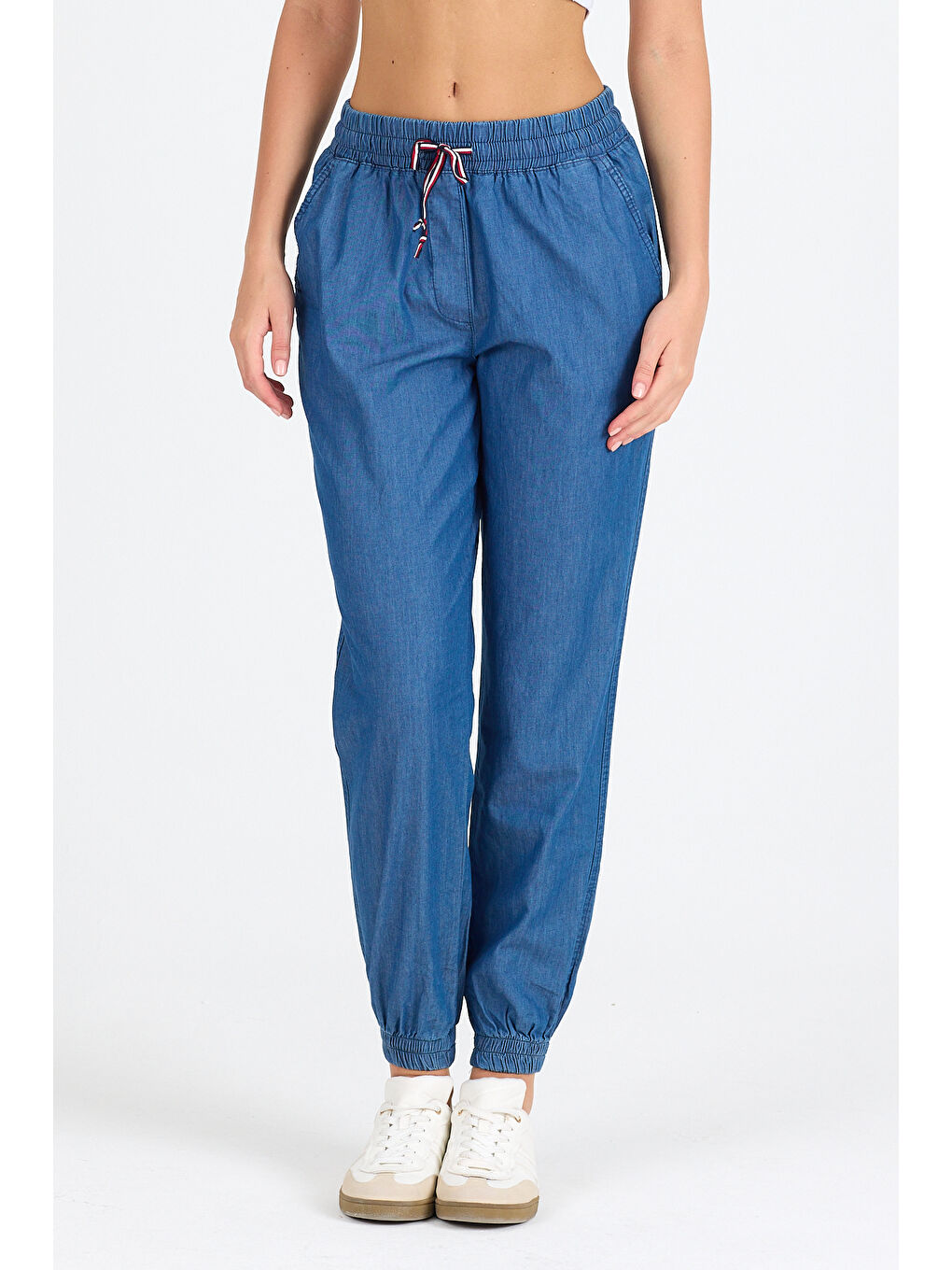 Mavi Paça Lastikli Tensell Pantolon 5550