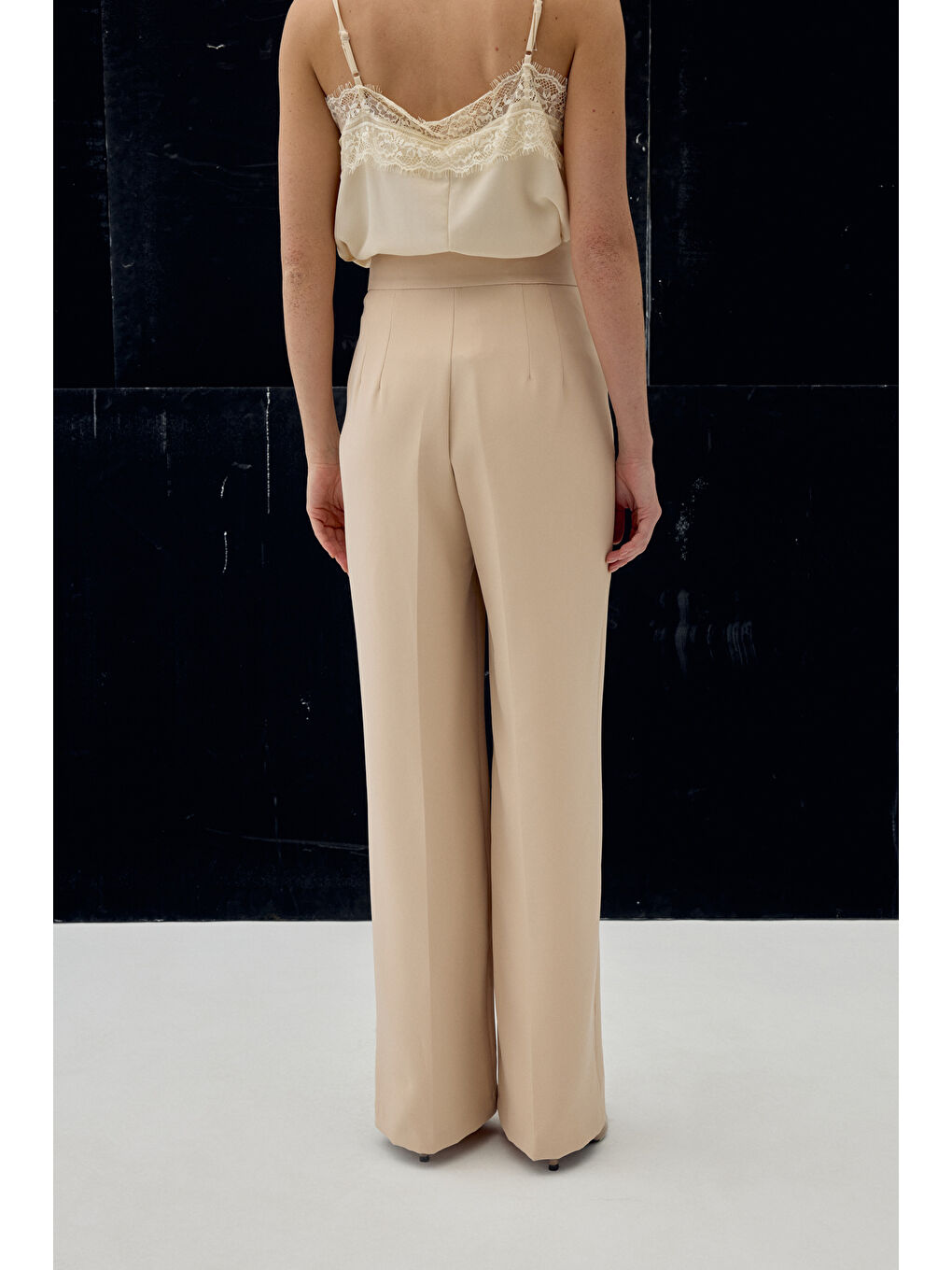 Cepli Klasik Pantolon - Bej-6