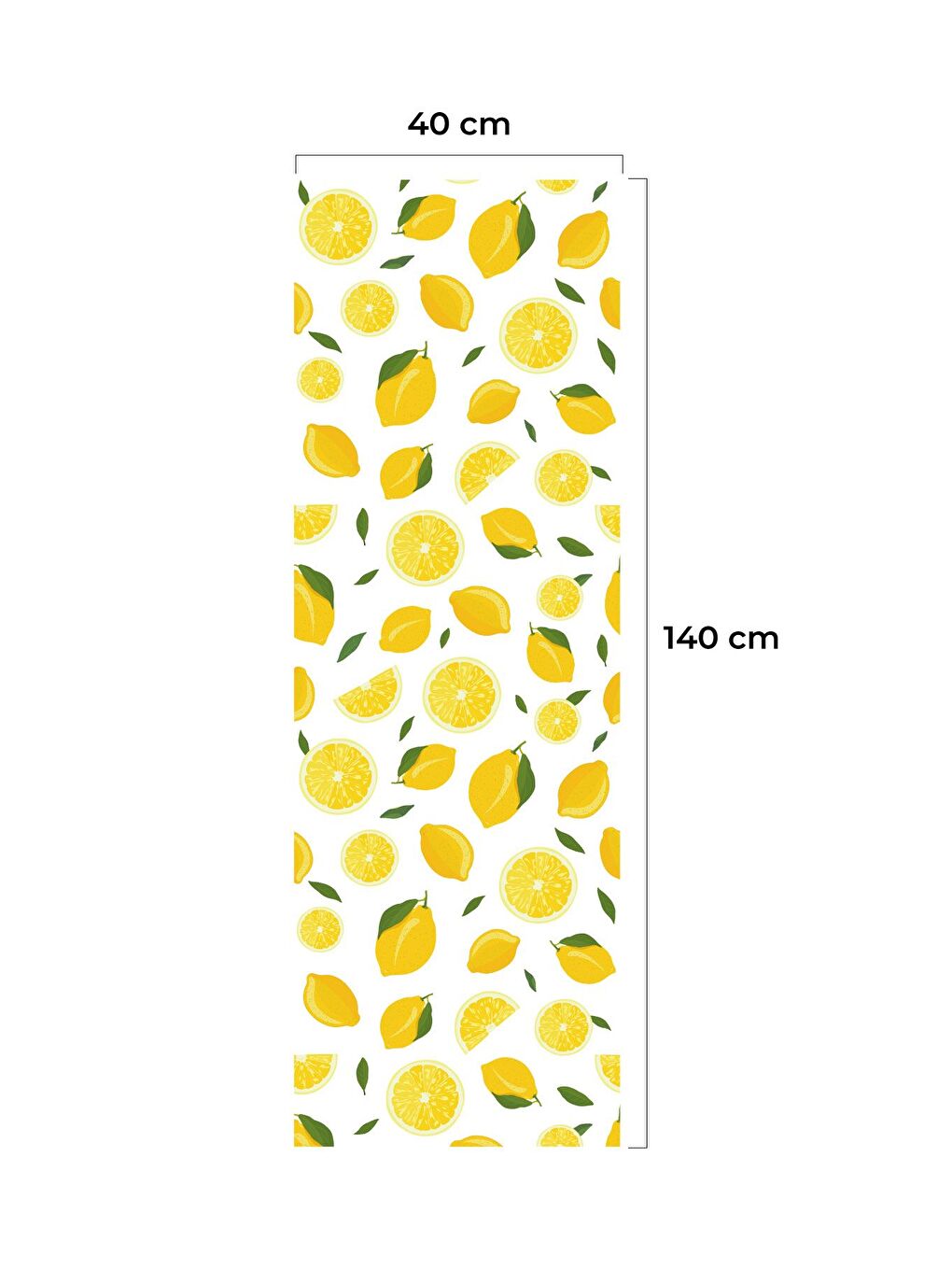 Limora Yeşil Yaprağında Limon Desenli Runner – Sarı/Yeşil/Beyaz  40x140 cm-2