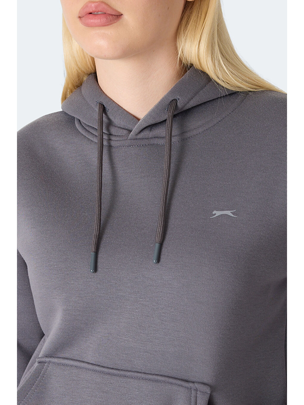 MISTY I Kadın Kapüşonlu Gri Sweatshırt-1