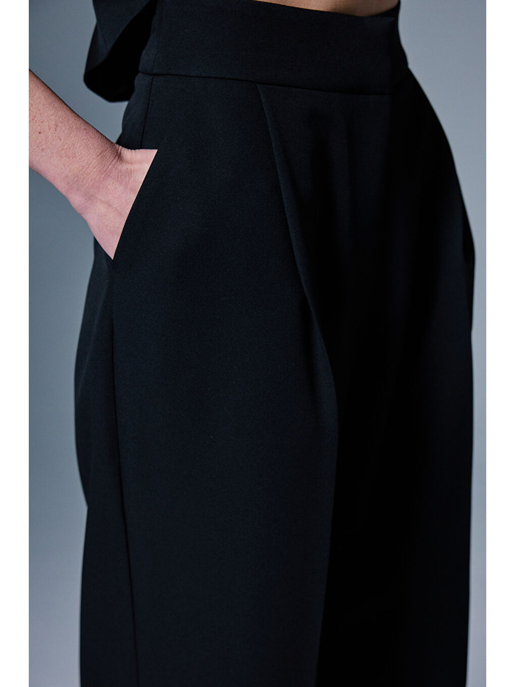 Sofia Palazzo Pantolon - Siyah-5