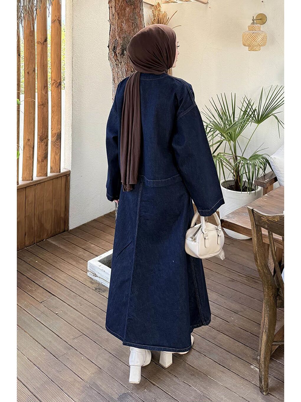 Etekli Jean Takım Koyu Mavi-3