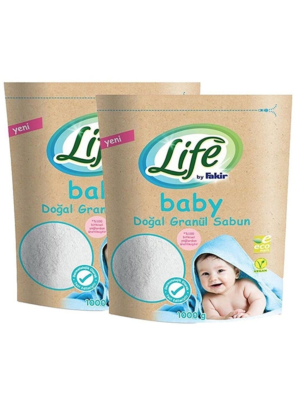 Doğal Bebek Granül Toz Sabun 1 kg x 2 Adet