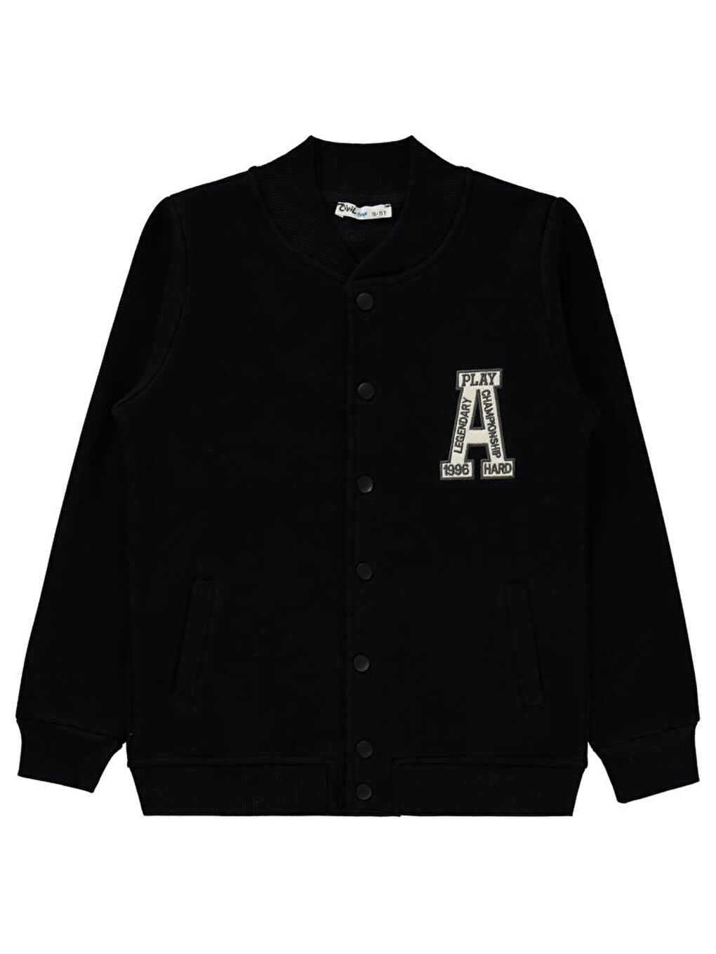 Boys Atlanta Baskılı A Nakışlı Kolej 10-13 Yaş Hırka - Siyah10-11 Yaş