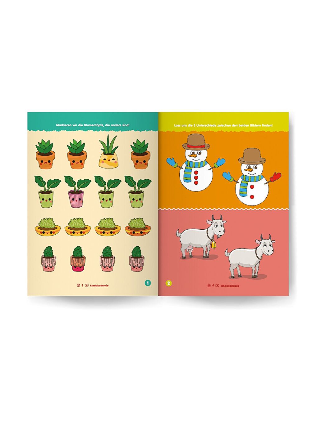 Almanca Yaz Sil Serisi Fark Bulmacaları-1