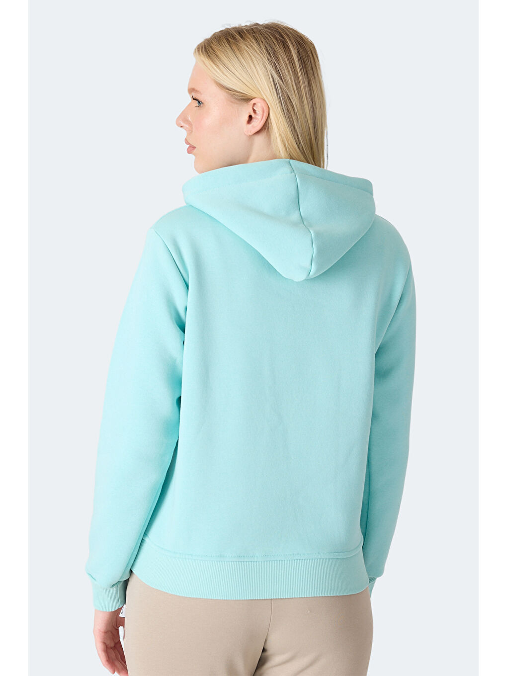 MISTY I Kadın Kapüşonlu Turkuaz Sweatshırt-2