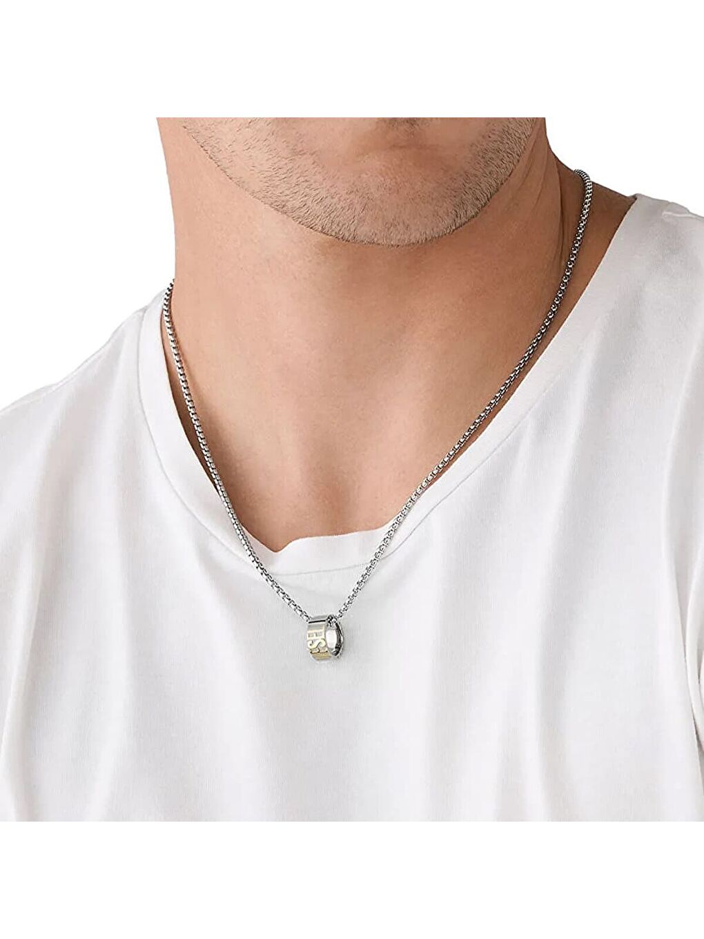 Sarı DJDX1398-931 Erkek Kolye-2