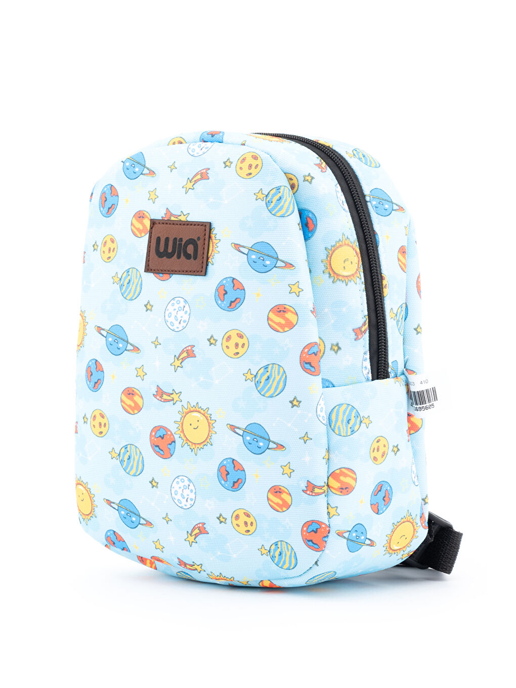 Mavi Eğlenceli Baskı Tek Bölmeli Kreş Çanta-2