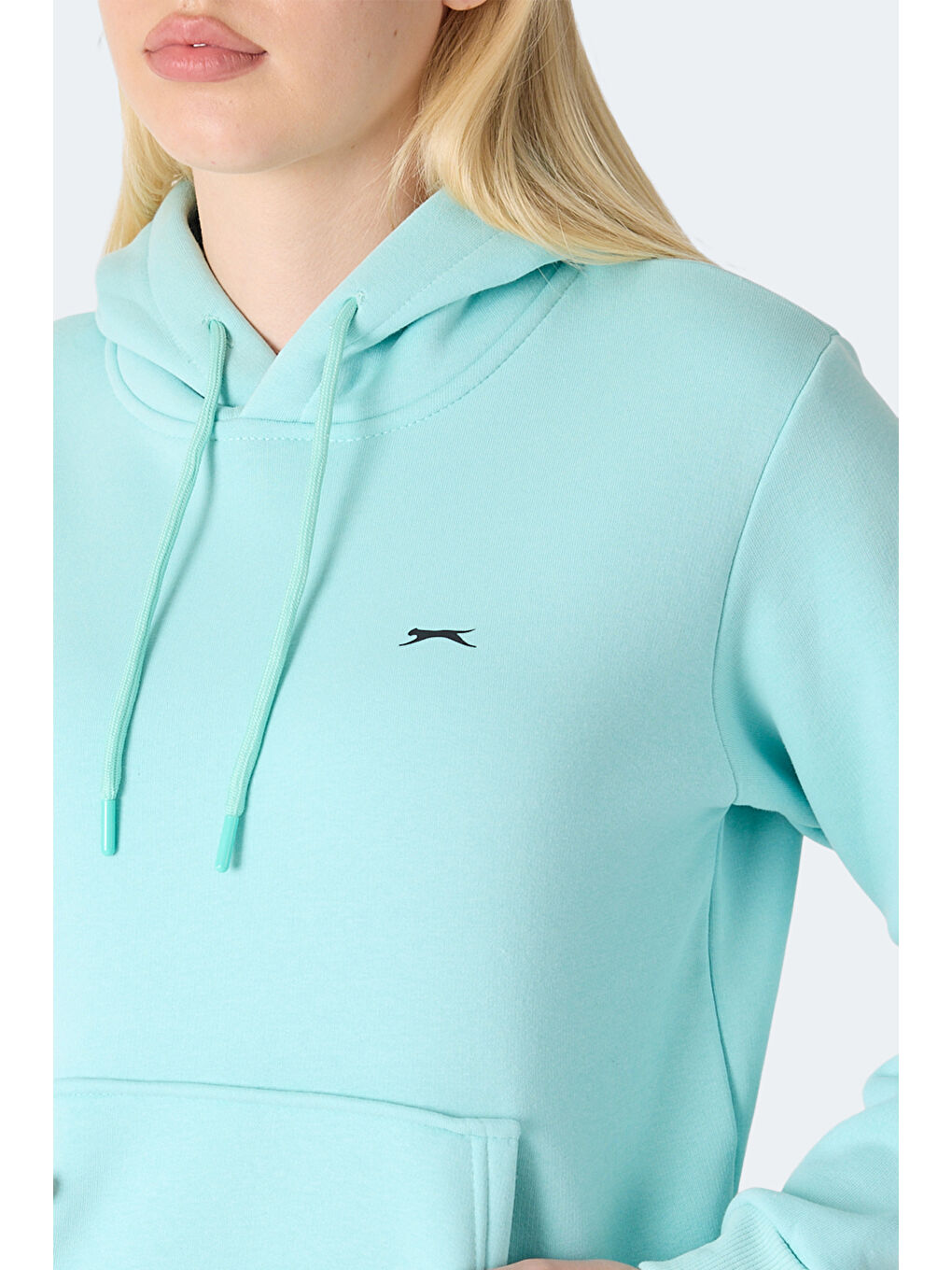 MISTY I Kadın Kapüşonlu Turkuaz Sweatshırt-5
