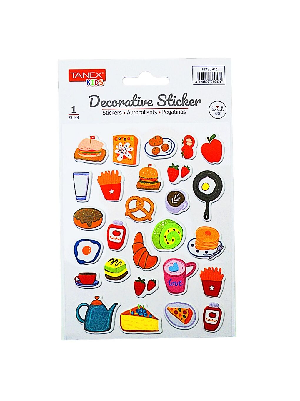 Kids Sticker Puffy Kahvaltı Serisi 27 Parça (25413)