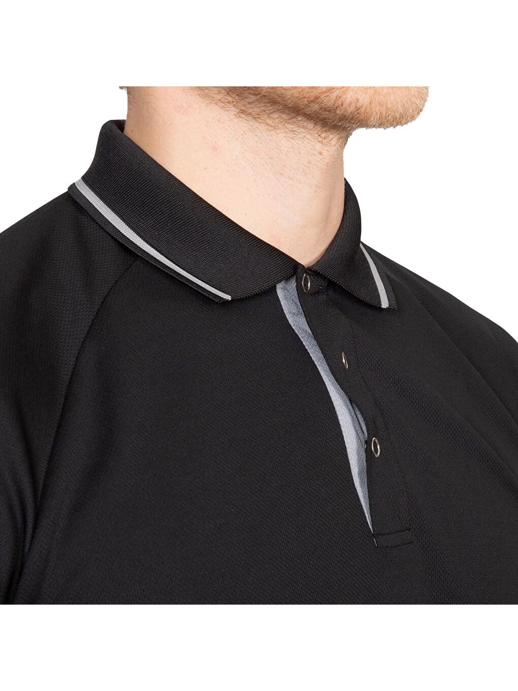 Antrasit Bonington - Active Top Tp100 Erkek Gri Polo Tişört-1