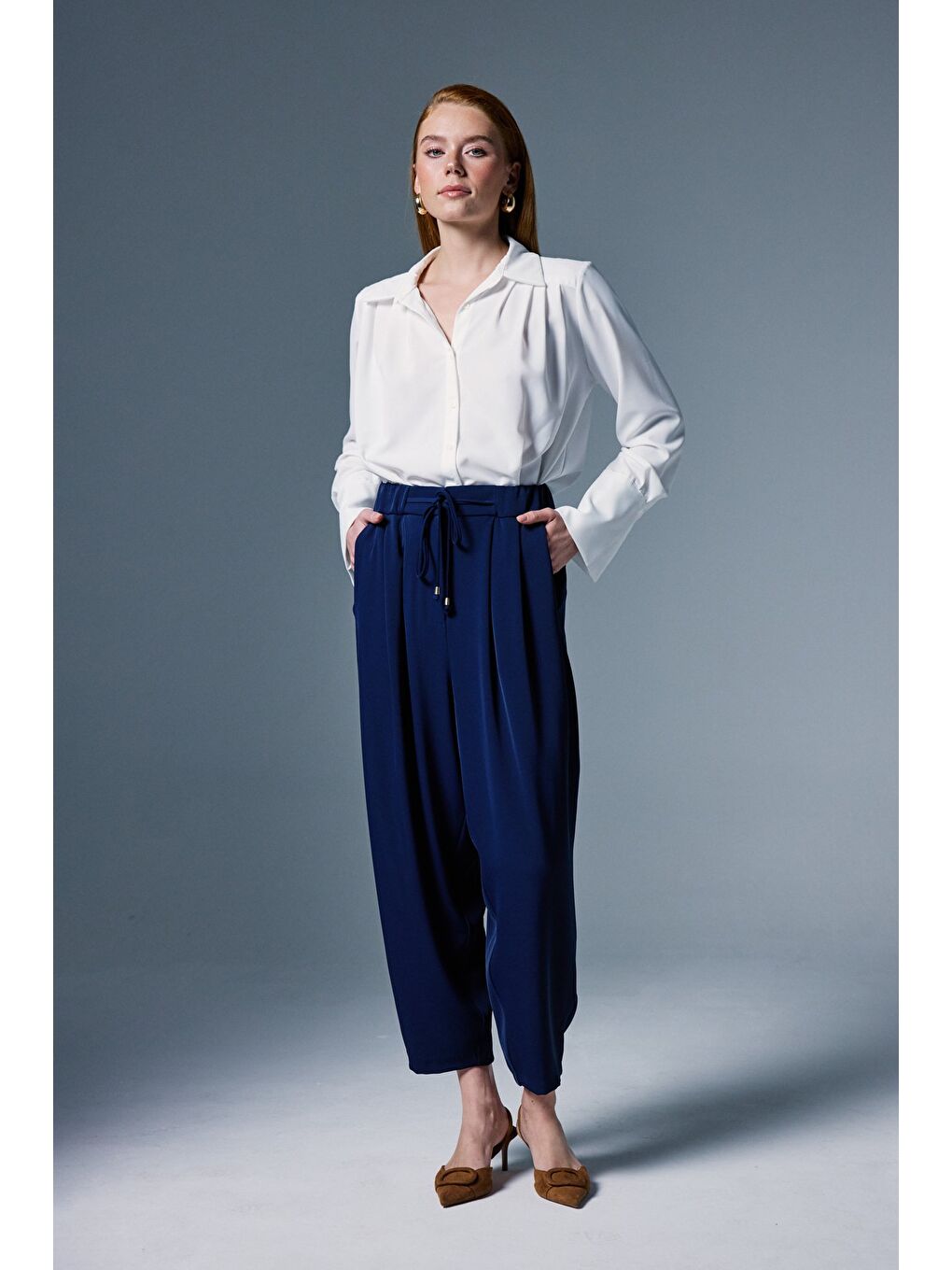 Talia Pantolon - Lacivert-1