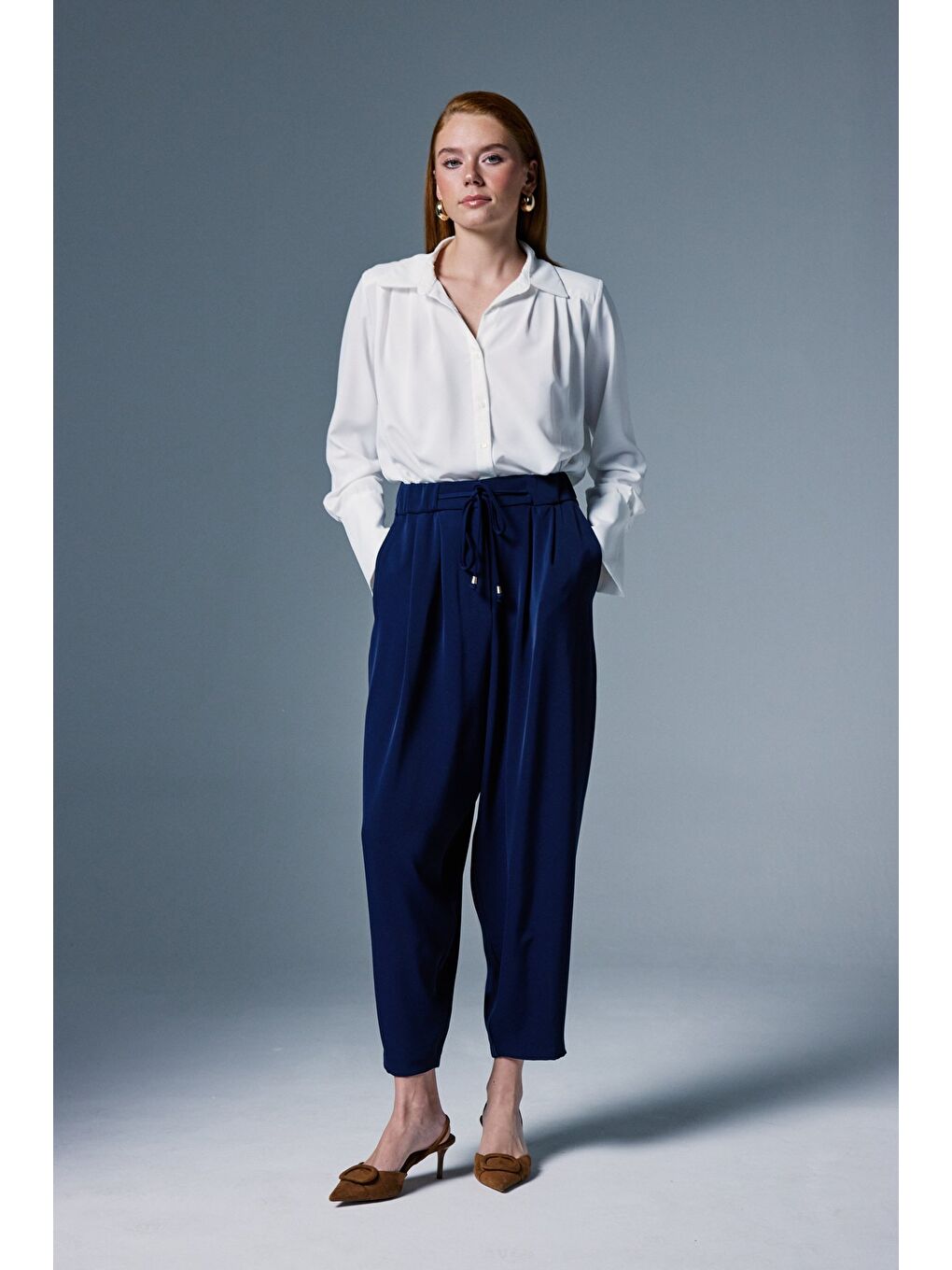 Talia Pantolon - Lacivert-2