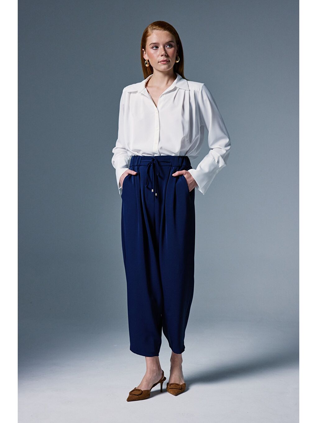 Talia Pantolon - Lacivert-4