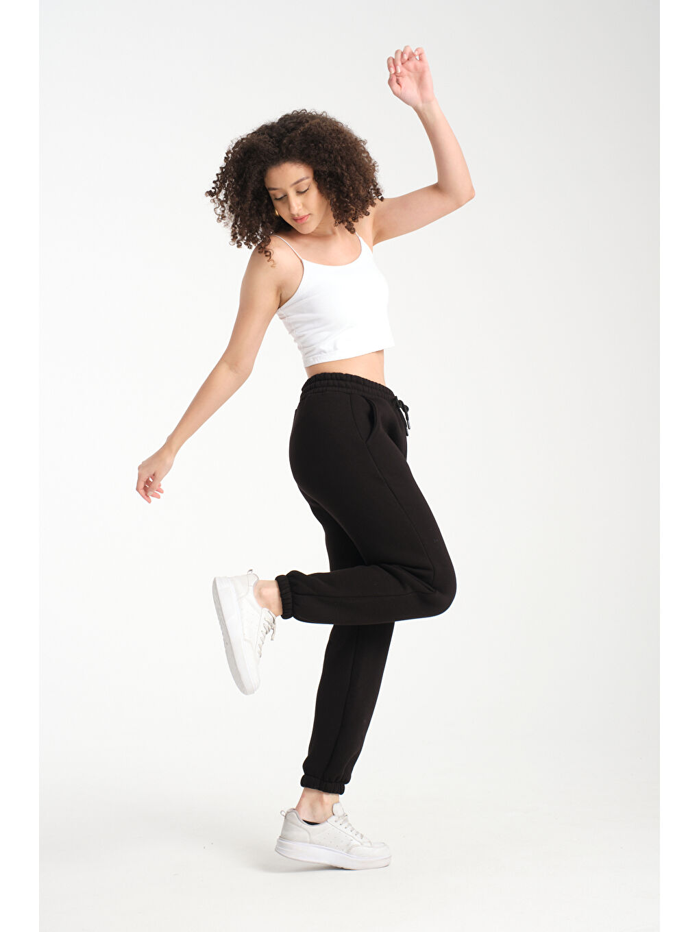 Siyah 3 İplik Eşofman Altı BK 1012-1