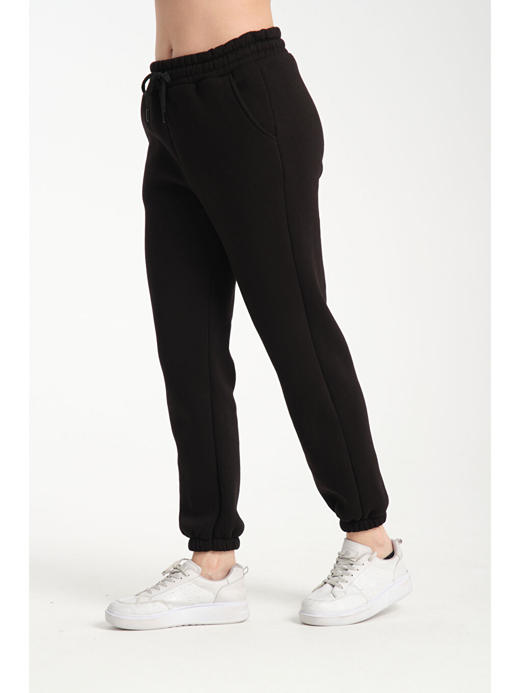 Siyah 3 İplik Eşofman Altı BK 1012-2