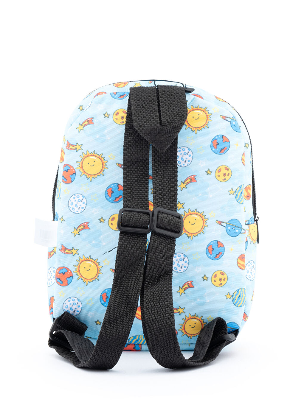 Mavi Eğlenceli Baskı Tek Bölmeli Kreş Çanta-4