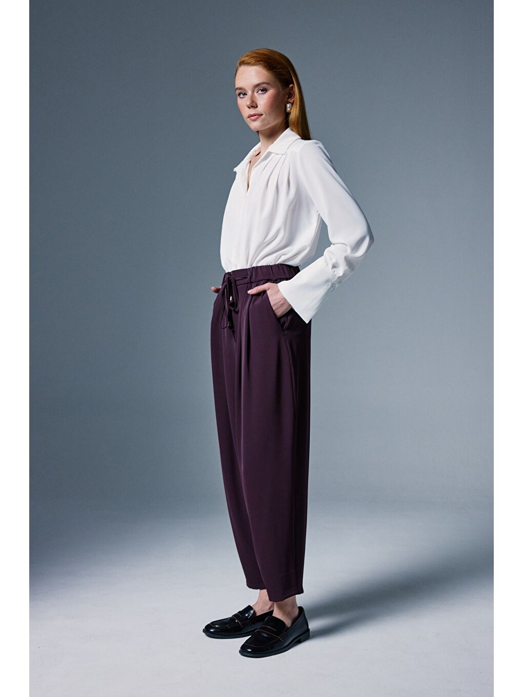 Talia Pantolon - Mürdüm-2