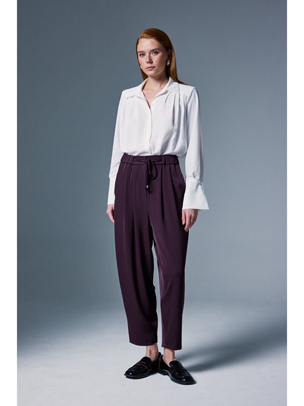 Talia Pantolon - Mürdüm-5