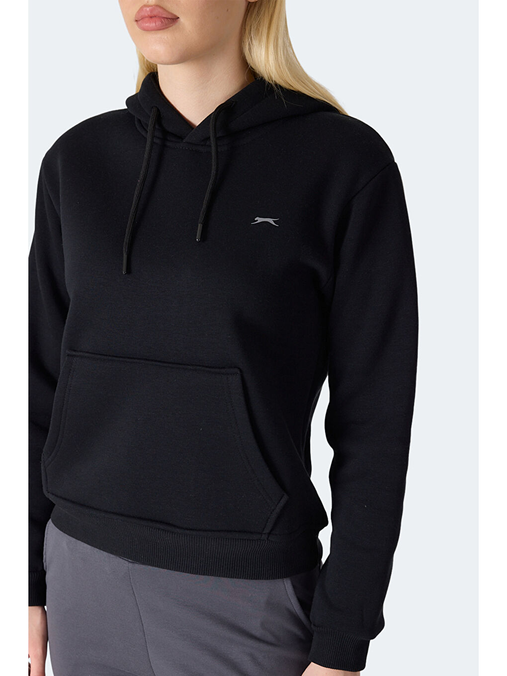 MISTY I Kadın Kapüşonlu Siyah Sweatshırt-1