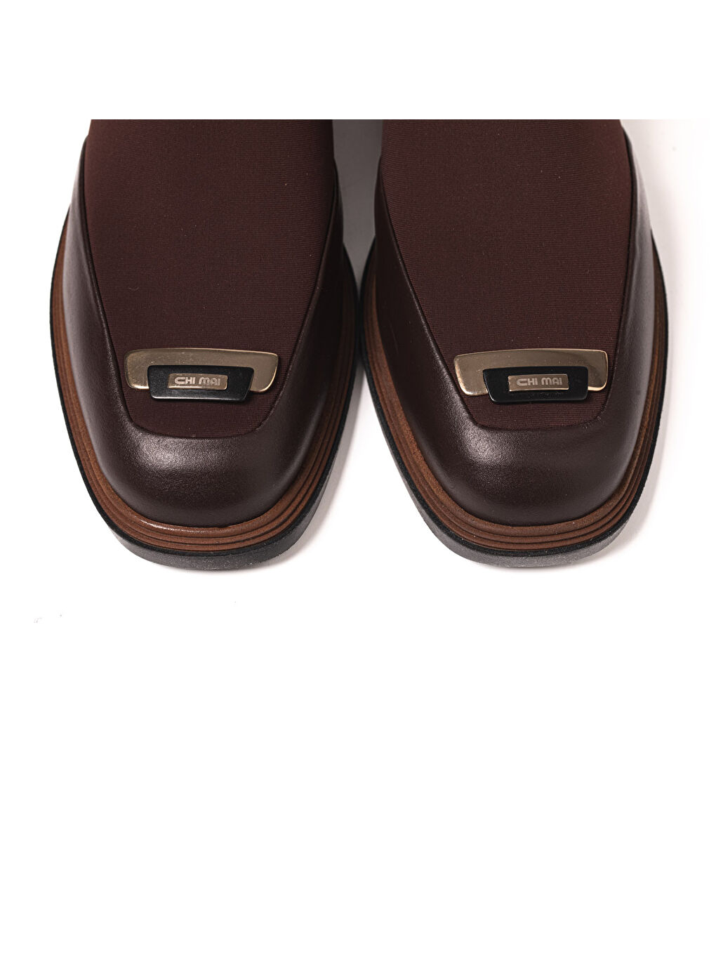 Kahverengi Kadın Loafer 1582 08 Analin Scuba Strecth Leather Fabric-5