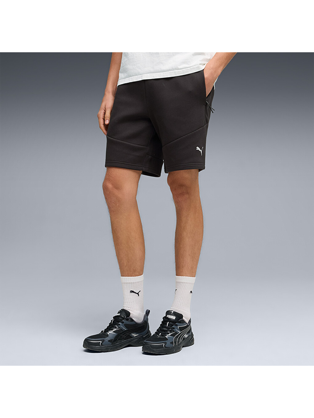 Evostripe Erkek Siyah Şort