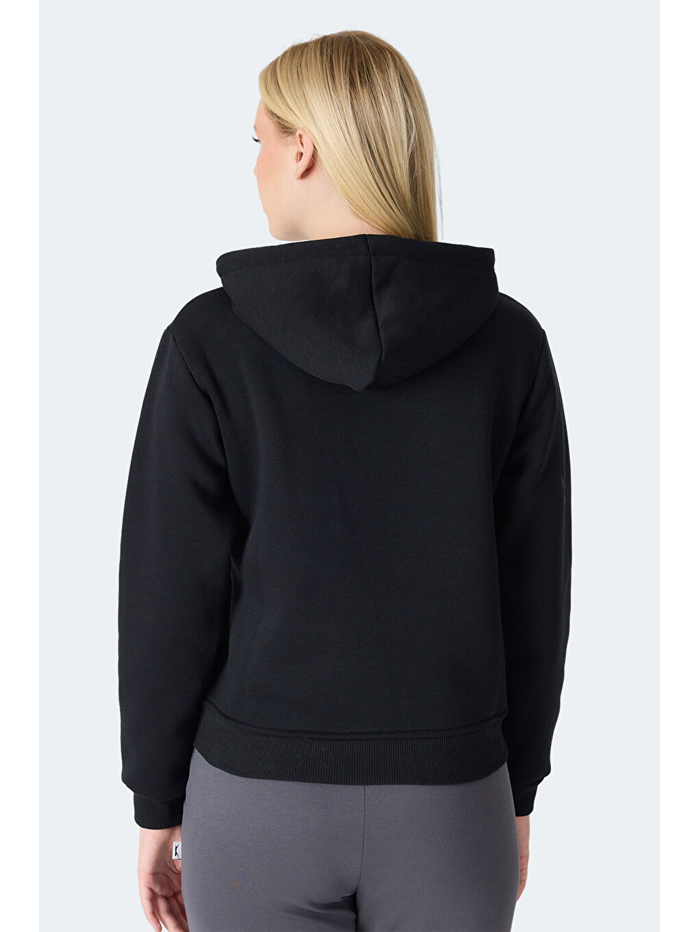 MISTY I Kadın Kapüşonlu Siyah Sweatshırt-4