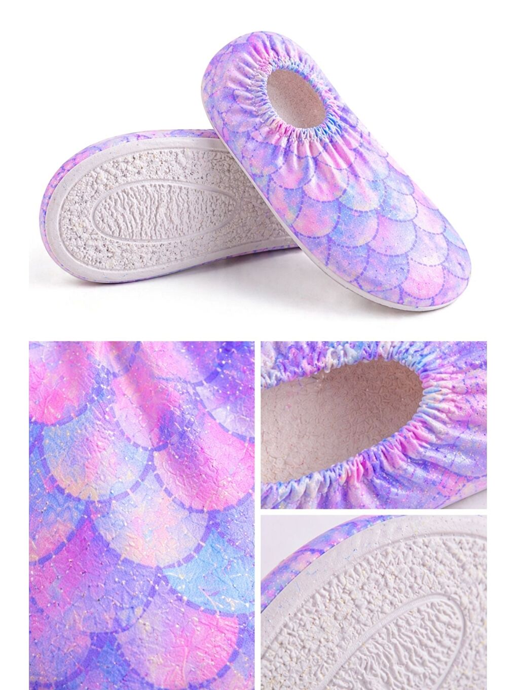 Mavi Balık Pulu Desenli Kaymaz Taban Bebek - Çocuk Deniz Ayakkabısı-6