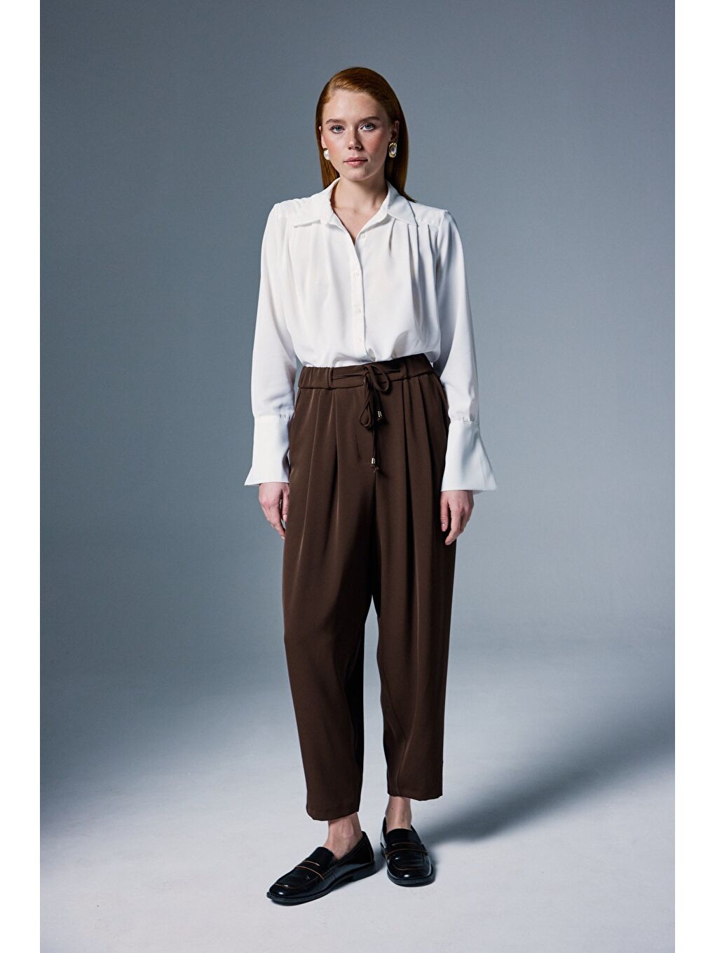 Kahverengi Talia Pantolon - Kahve-3
