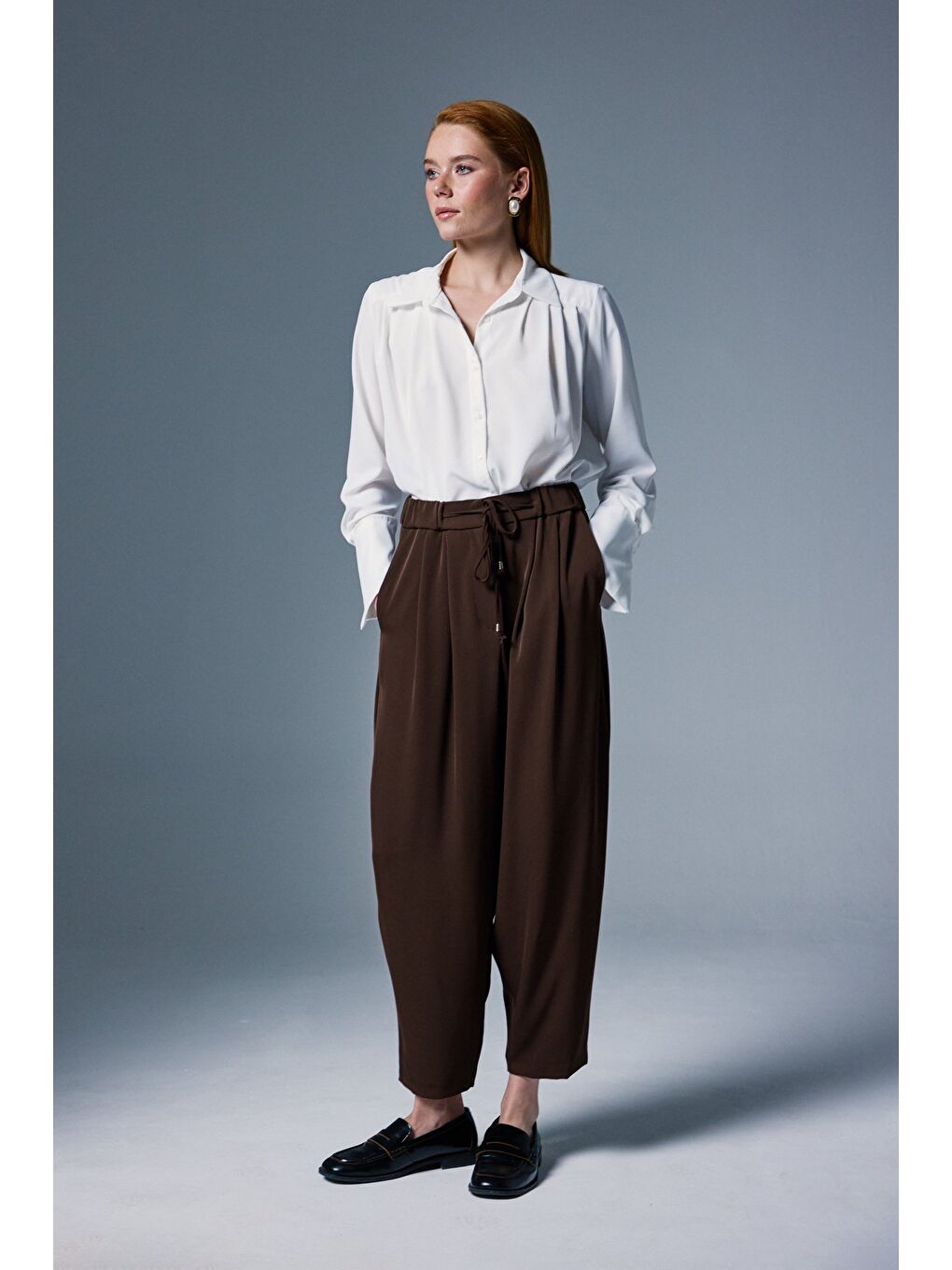 Kahverengi Talia Pantolon - Kahve-4