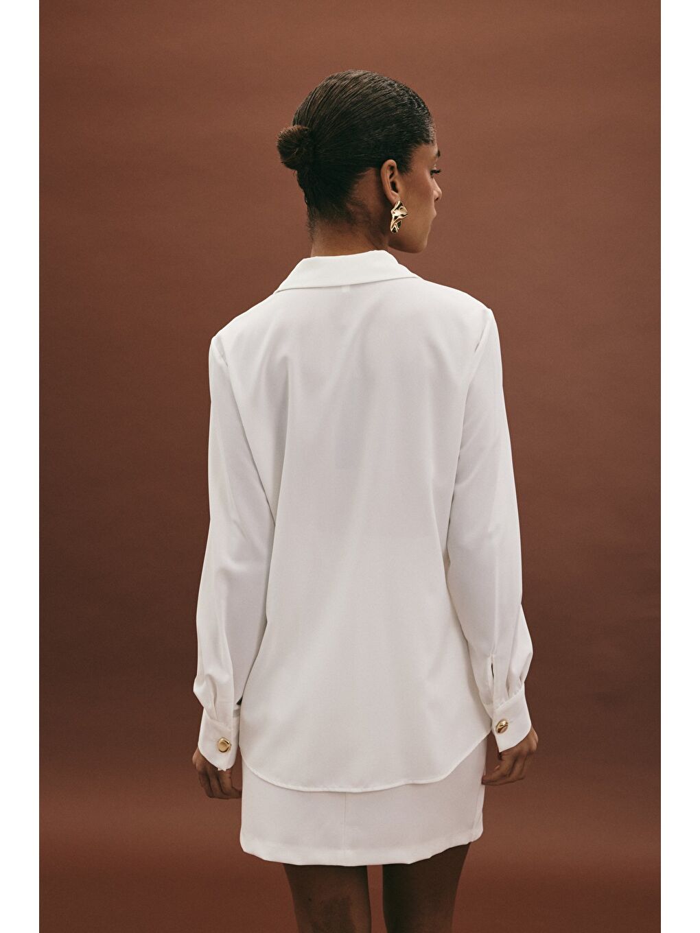 Lucy Gömlek - Ekru-5