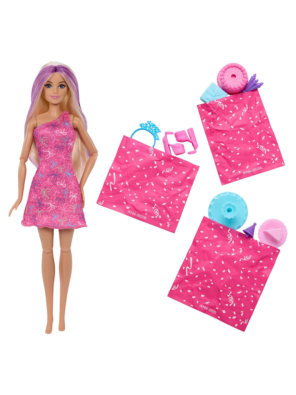Barbie Party Unboxed Parti Sürprizi Doğumgünü JKF66-5