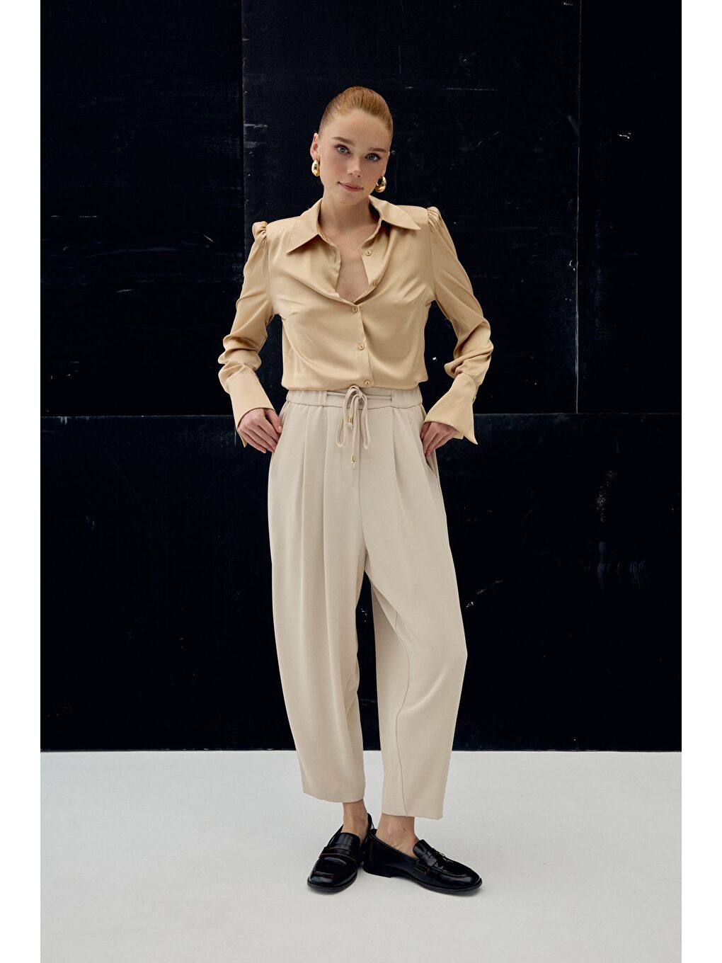 Talia Pantolon - Bej-1